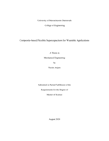 Composite-based flexible supercapacitors for wearable applications: a thesis in Mechanical Engineering