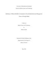 Resiliency of marine benthic communities in sea scallop rotational management areas on Georges Bank: a thesis in Marine Science and Technology