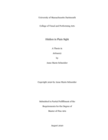 Hidden in plain sight: a thesis in Artisanry