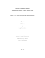 GLITCH.exe: a brief inquiry into the art of databending : a thesis in Art Education