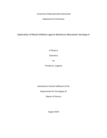 Exploration of novel inhibitors against botulinum neurotoxin serotype A: a thesis in Chemistry