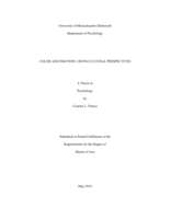 Color and emotion: Cross-cultural perspectives