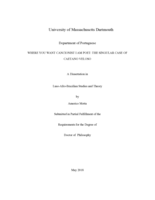 Where you want cancionist I am poet: The singular case of caetano veloso : a dissertation in Luso-Afro-Brazilian Studies and Theory