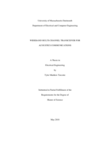 Wideband multi-channel transceiver for acoustics communications: a thesis in Electrical Engineering