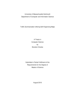 Traffic summarization utilizing self-organizing maps: a thesis in Computer Science