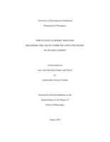 Portuguese learners' behavior regarding the use of communication strategies in on-line courses: a dissertation in Luso-Afro-Brazilian Studies and Theory
