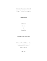 A shade of mystery: a thesis in Fine Arts