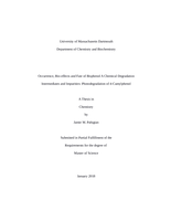 Occurrence, bio-effects and fate of bisphenol A chemical degradation intermediates and impurities: photodegradation of 4-cumylphenol : a thesis in Chemistry