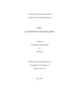 Ejex: an insight into the singularity : a thesis in Visual Design - Digital Media