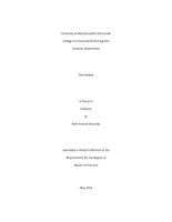 Overlooked: a thesis in Artisanry