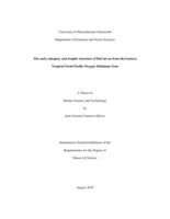 The early ontogeny and trophic structure of fish larvae from the Eastern Tropical North Pacific Oxygen Minimum Zone: a thesis in Marine Science and Technology