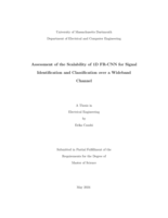 Assessment of the scalability of 1D FR-CNN for signal identification and classification over a wideband channel: a thesis in Electrical Engineering