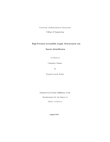 High-precision groundfish length measurement and species identification: a thesis in Computer Science