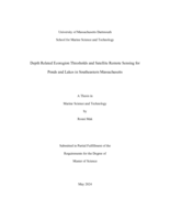 Depth related ecoregion thresholds and satellite remote sensing for ponds and lakes in Southeastern Massachusetts: a thesis in Marine Science and Technology