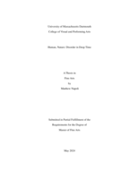Human, nature: disorder in deep time : a thesis in Fine Arts