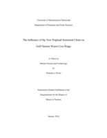 The influence of the New England Seamount Chain on Gulf Stream warm core rings: a thesis in Marine Science and Technology