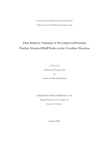Flow induced vibration of two degree-of-freedom flexibly mounted bluff bodies in the crossflow direction: a thesis in Mechanical Engineering