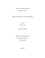 Impact of climate change on copepod microbiome: a thesis in Marine Biology