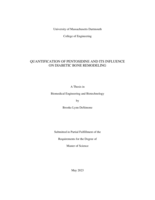 Quantification of pentosidine and its influence on diabetic bone remodeling: a thesis in Biomedical Engineering and Biotechnology