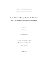 The use of structural biology to elucidate the mechanism of HIV-1 Nef-mediated Serinc5 surface downregulation: a thesis in Chemistry
