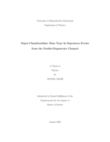 Super-Chandrasekhar mass type Ia supernova events from the double-degenerate channel: a thesis in Physics