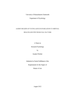 Ageist beliefs of young adults in relation to mental health and psychosocial factors: a thesis in Research Psychology