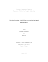 Machine learning with FPGA acceleration for signal classification: a thesis in Computer Engineering