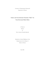 Scalar and gravitational transient "hair" for near-extremal black holes: a thesis in Physics
