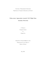 Delay-aware approaches towards UAV flight data anomaly detection: a thesis in Computer Science