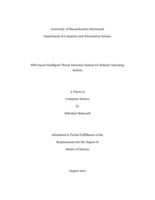 SDN-based intelligent threat detection system for robotic operating system: a thesis in Computer Science