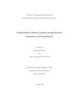 Graph induced lifelong learning through features similarities and dissimilarities: a thesis in Computer Science