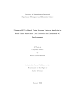 Enhanced EDA-based data stream pattern analysis for real-time substance use detection in emulated 5G environment: a thesis in Computer Science