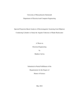 Spectral projection-based analysis of electromagnetic scattering from elliptical, conducting cylinders to study the angular coherence of radar backscatter: a thesis in Electrical Engineering