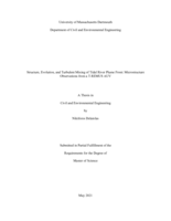Structure, evolution, and turbulent mixing of tidal river plume front: microstructure observations from a T-REMUS AUV: a thesis in Civil and Environmental Engineering