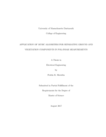 Application of MUSIC algorithm for separating ground and vegetation components in Pol-InSAR measurements: a thesis in Electrical Engineering