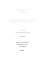 Of meals and men: food, masculinities and social change in the literature of the Lusophone transatlantic : a dissertation in Luso-Afro-Brazilian Studies and Theory