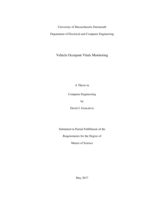 Vehicle occupant vitals monitoring: a thesis in Computer Engineering