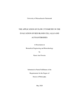 The application of flow cytometry in the evaluation of red blood cell allo and autoantibodies: a dissertation in Biomedical Engineering and Biotechnology