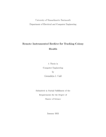 Remote instrumented beehive for tracking colony health: a thesis in Computer Engineering
