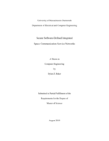 Secure software-defined integrated space communication service networks: a thesis in Computer Engineering