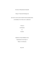 Art education and students with disabilities: accessibility in the art classroom : a thesis in Art Education
