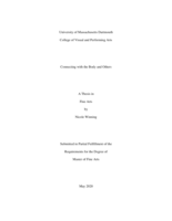 Connecting with the body and others: a thesis in Fine Arts
