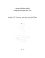 nucleoSLIDE: a citizen science game for the motif finding problem : a thesis in Computer Science