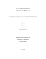 From here to eternity: boats as a metaphor for passage : a thesis in Fine Arts