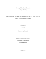 Minority stress and problematic substance use in a population of lesbian, gay and bisexual nurses: a dissertation in Nursing