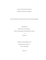 Geolocation methods for demersal fish species using archival tagging data: a dissertation in Marine Science and Technology-Marine and Atmospheric System Modeling and Analysis