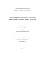 Understanding thirty-eight years of gulf stream's warm core rings: Variability, regimes and survival : a thesis in Marine Science and Technology