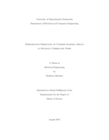 Performance prediction of coprime sampled arrays in spatially correlated noise: a thesis in Electrical Engineering