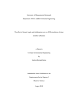 The effect of domain length and initialization noise on DNS simulations of shear stratified turbulence: a thesis in Civil and Environmental Engineering