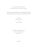 Segmented viral distribution of certificate revocation lists for the security credential management system: a thesis in Computer Engineering